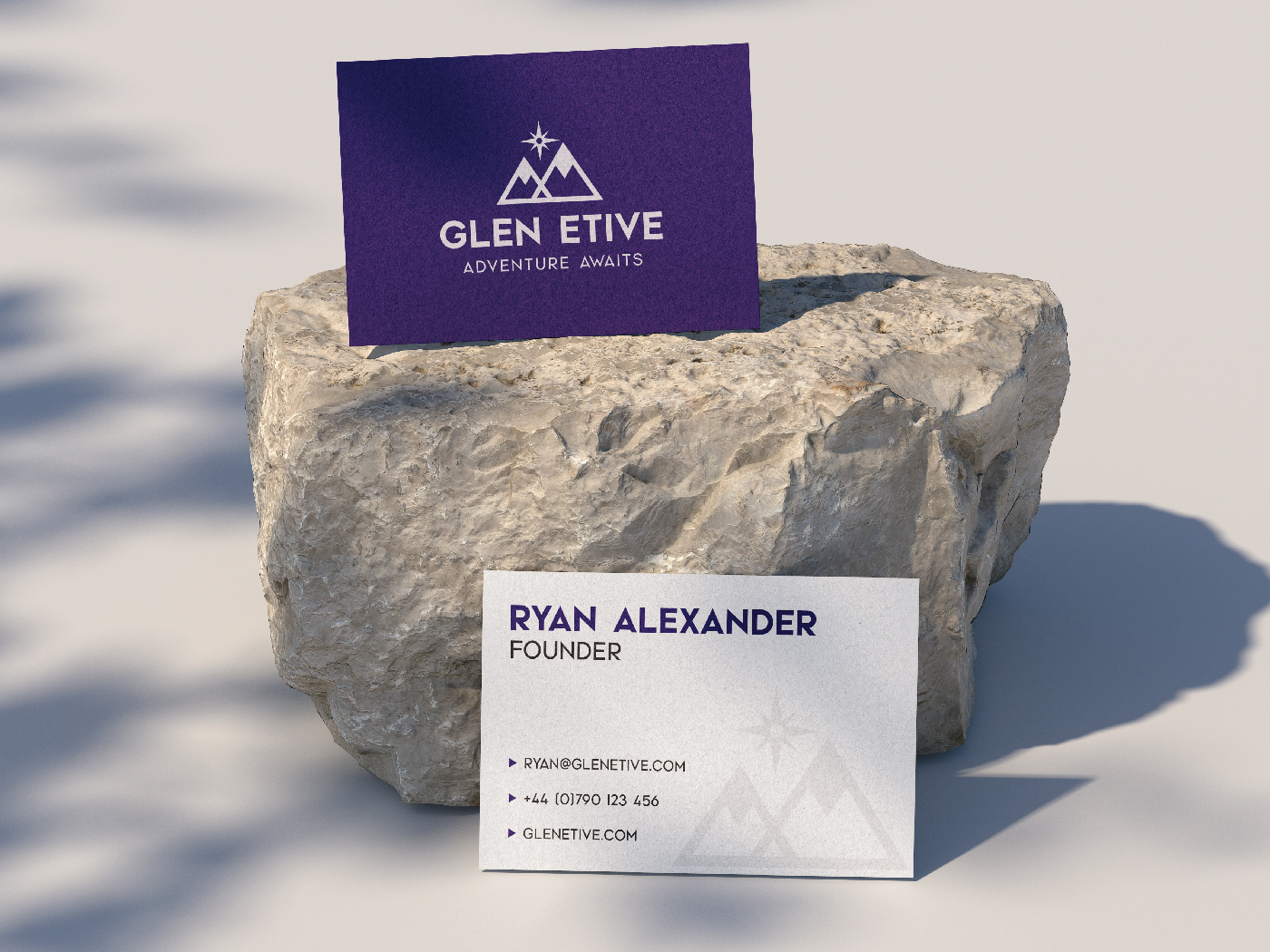 Glen Etive: Business Card Mockup Glen Etive: Business Card Mockup