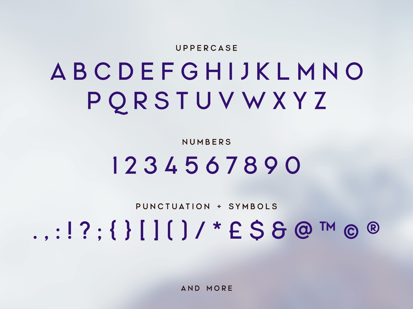 Glen Etive: Letters Glen Etive: Uppercase Letters
