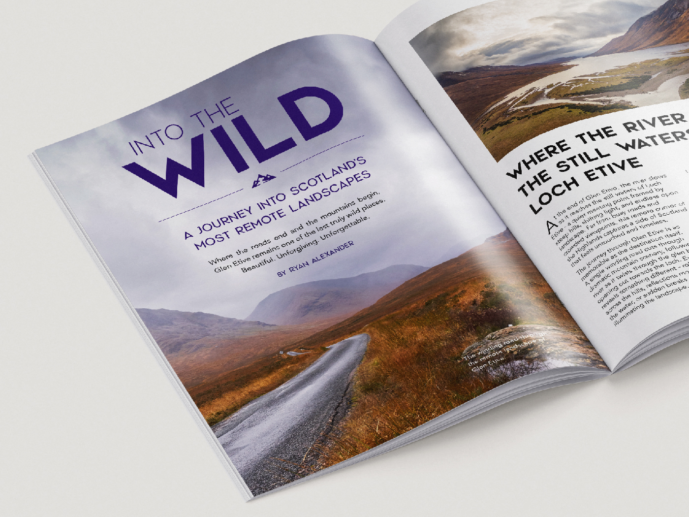 Glen Etive: Magazine Mockup Glen Etive: Magazine Mockup