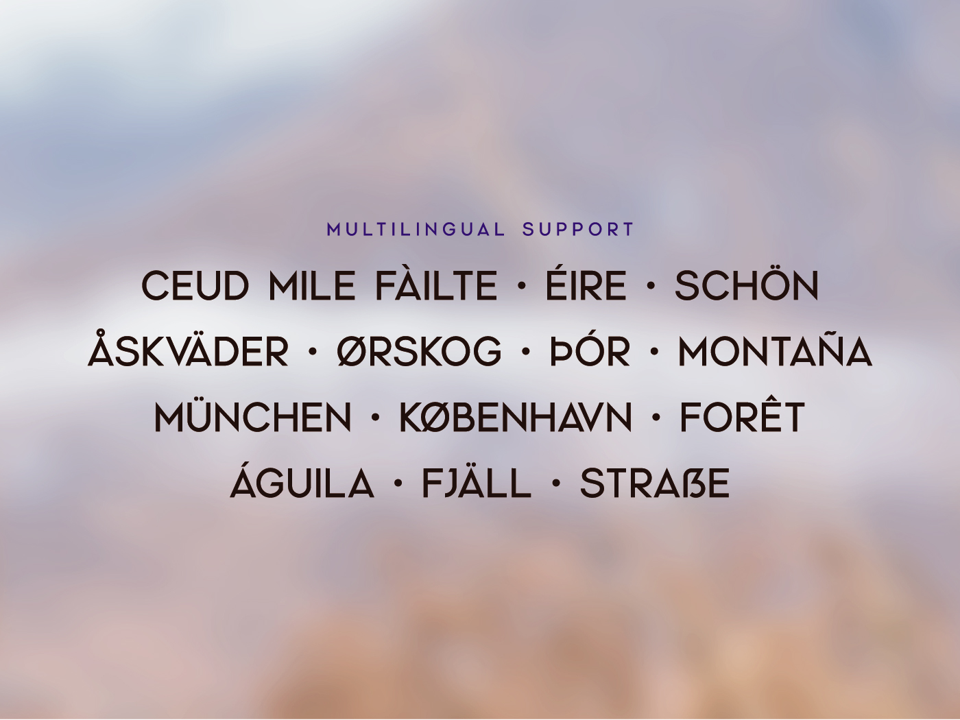 Glen Etive: Multilingual Glen Etive: Multilingual Support