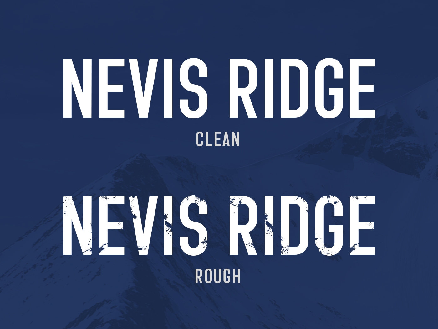 Nevis Ridge Font
