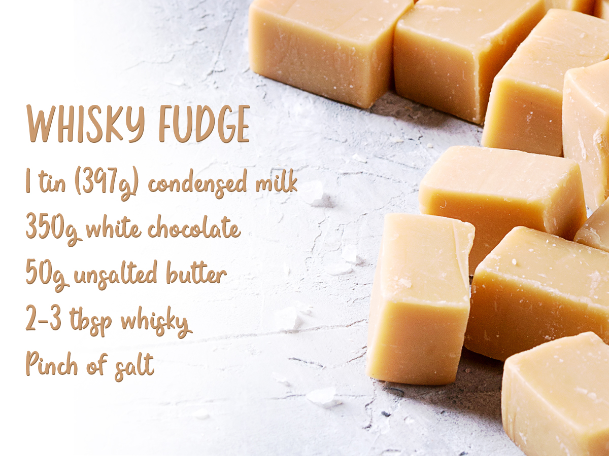 Whisky Fudge Recipe A recipe using Whisky Fudge.
