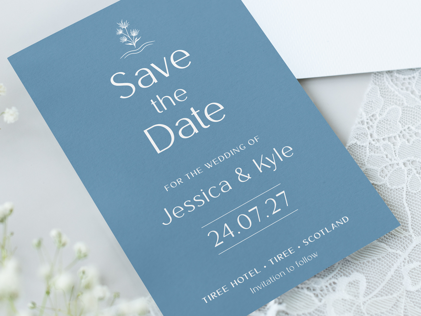 Tiree: Save the Date Mockup Tiree: Save the Date Mockup