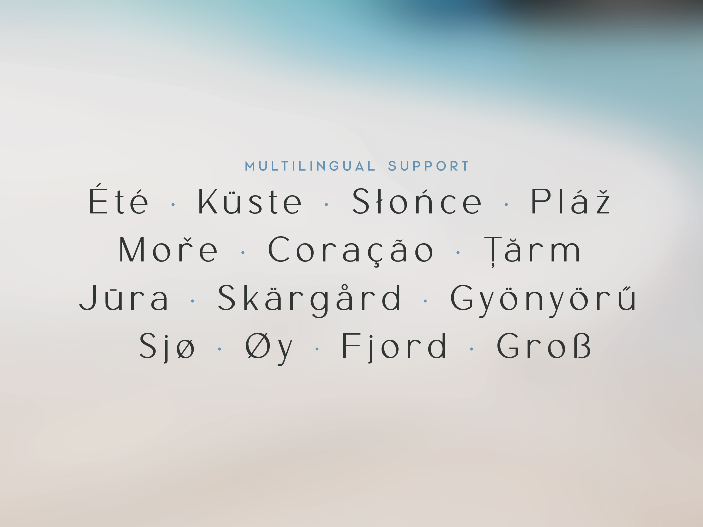 Tiree Font Family: Multilingual Tiree Font Family: Multilingual